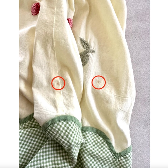 Vintage ANTHROPOLOGIE ODILLE Cherry Festival Halter Dress - 8 - Picture 13 of 13